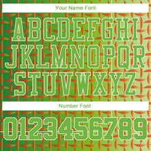 Load image into Gallery viewer, Custom Green Neon Green-White 3D Pattern Design Authentic Baseball Jersey
