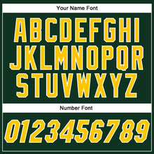 Load image into Gallery viewer, Custom Green Gold-White Authentic Baseball Jersey
