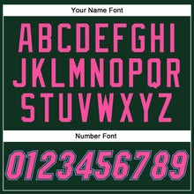 Load image into Gallery viewer, Custom Green Pink-Light Blue Authentic Baseball Jersey
