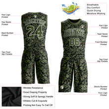 Laden Sie das Bild in den Galerie-Viewer, Custom Green Olive-Black Round Neck Sublimation Basketball Suit Jersey
