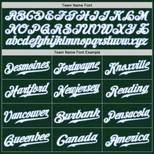 Load image into Gallery viewer, Custom Green White-Light Blue Authentic Baseball Jersey
