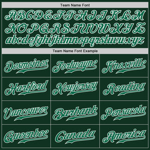 Custom Green Kelly Green-White Authentic Baseball Jersey