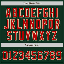 Load image into Gallery viewer, Custom Green Red-Cream Authentic Baseball Jersey
