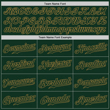 Load image into Gallery viewer, Custom Green Green-Old Gold Authentic Baseball Jersey
