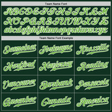 Load image into Gallery viewer, Custom Green Neon Green-White Authentic Baseball Jersey
