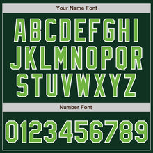 Load image into Gallery viewer, Custom Green Neon Green-White Authentic Baseball Jersey
