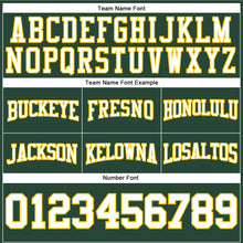 Загрузить изображение в средство просмотра галереи, Custom Stitched Green White-Gold Football Pullover Sweatshirt Hoodie
