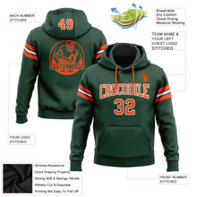 Загрузить изображение в средство просмотра галереи, Custom Stitched Green Orange-White Football Pullover Sweatshirt Hoodie
