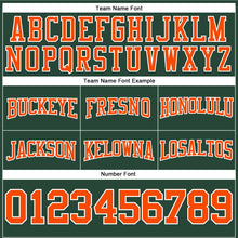 Загрузить изображение в средство просмотра галереи, Custom Stitched Green Orange-White Football Pullover Sweatshirt Hoodie
