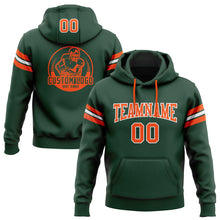 Загрузить изображение в средство просмотра галереи, Custom Stitched Green Orange-White Football Pullover Sweatshirt Hoodie
