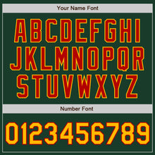 Load image into Gallery viewer, Custom Green Gold-Red Authentic Baseball Jersey
