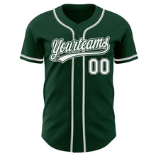 Laden Sie das Bild in den Galerie-Viewer, Custom Green White-Gray Authentic Baseball Jersey
