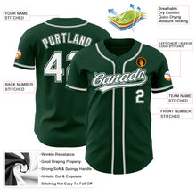 Laden Sie das Bild in den Galerie-Viewer, Custom Green White-Gray Authentic Baseball Jersey
