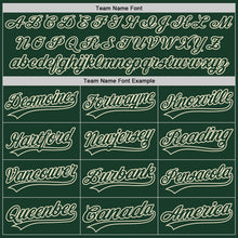 Load image into Gallery viewer, Custom Green Green-Cream Authentic Baseball Jersey
