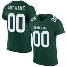 Load image into Gallery viewer, Custom Green White Mesh Authentic Football Jersey

