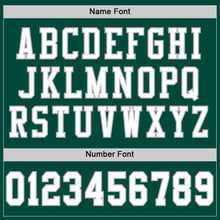 Load image into Gallery viewer, Custom Green White-Gray Mesh Authentic Football Jersey
