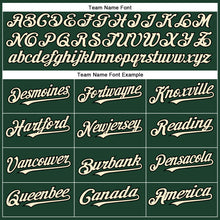 Charger l&#39;image dans la galerie, Custom Green Cream-Black Authentic Baseball Jersey
