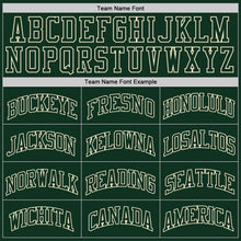 Load image into Gallery viewer, Custom Hunter Green Green-Cream Authentic Throwback Basketball Jersey
