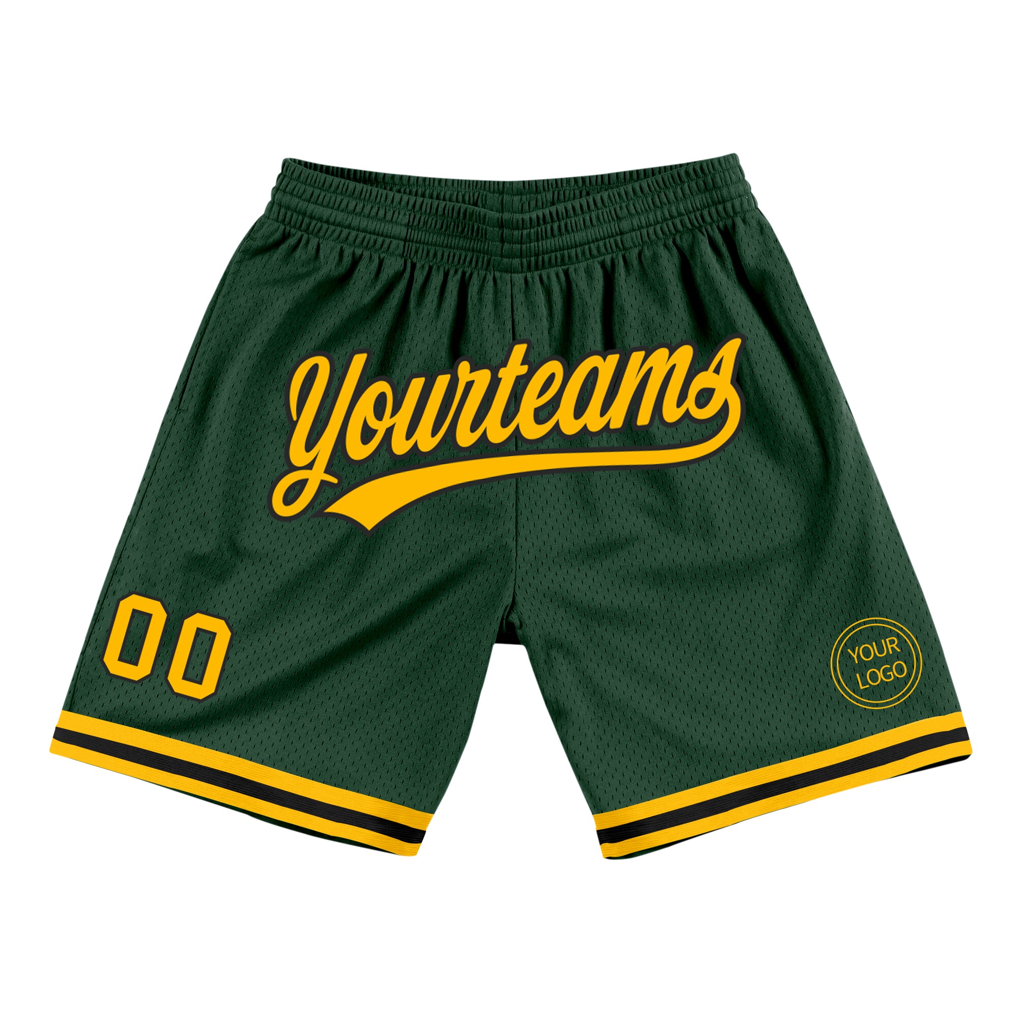 Black and green basketball sales shorts