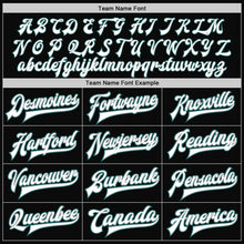 Load image into Gallery viewer, Custom Black White Gray-Midnight Green Bomber Full-Snap Varsity Letterman Jacket
