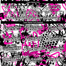 Charger l&#39;image dans la galerie, Custom Graffiti Pattern White-Black Scratch 3D Bomber Full-Snap Varsity Letterman Jacket
