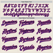 Charger l&#39;image dans la galerie, Custom Cream Pink Black-Purple Bomber Full-Snap Varsity Letterman Jacket
