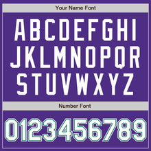 Load image into Gallery viewer, Custom Purple White-Kelly Green Bomber Full-Snap Varsity Letterman Jacket
