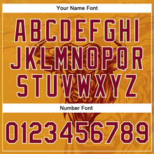 Laden Sie das Bild in den Galerie-Viewer, Custom Gold Maroon-Cream Angry Bull 3D Pattern Design Bomber Full-Snap Varsity Letterman Jacket
