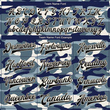 Загрузить изображение в средство просмотра галереи, Custom Camo Black-Cream Ocean Camouflage 3D Bomber Full-Snap Varsity Letterman Salute To Service Jacket
