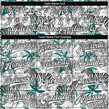 Laden Sie das Bild in den Galerie-Viewer, Custom Camo White-Black Tropical Jungle Animal 3D Pattern Design Bomber Full-Snap Varsity Letterman Salute To Service Jacket

