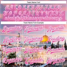 Laden Sie das Bild in den Galerie-Viewer, Custom Pink Light Pink-White The Dome Of The Rock Jerusalem Israel City Edition 3D Bomber Full-Snap Varsity Letterman Jacket
