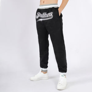 Custom Black White-Gray Sports Pants