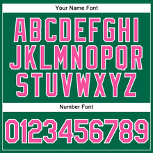 Load image into Gallery viewer, Custom Kelly Green Pink-White Authentic Sleeveless Baseball Jersey
