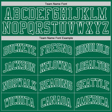 Load image into Gallery viewer, Custom Kelly Green Kelly Green-White Authentic Throwback Basketball Jersey
