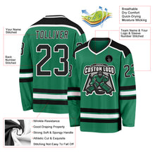 Laden Sie das Bild in den Galerie-Viewer, Custom Kelly Green Black-White Hockey Jersey
