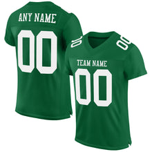 Laden Sie das Bild in den Galerie-Viewer, Custom Kelly Green White Mesh Authentic Football Jersey
