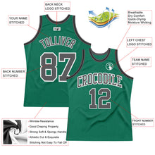 Загрузить изображение в средство просмотра галереи, Custom Kelly Green Steel Gray-White Authentic Throwback Basketball Jersey
