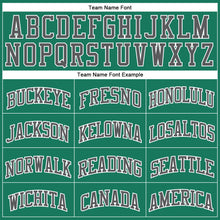 Загрузить изображение в средство просмотра галереи, Custom Kelly Green Steel Gray-White Authentic Throwback Basketball Jersey
