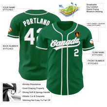 Laden Sie das Bild in den Galerie-Viewer, Custom Kelly Green White-Gray Authentic Baseball Jersey
