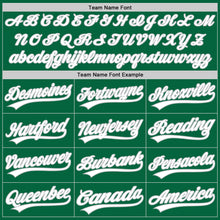 Laden Sie das Bild in den Galerie-Viewer, Custom Kelly Green White-Gray Authentic Baseball Jersey
