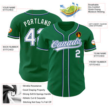 Laden Sie das Bild in den Galerie-Viewer, Custom Kelly Green White-Royal Authentic Baseball Jersey
