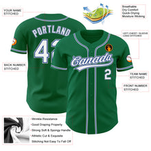 Laden Sie das Bild in den Galerie-Viewer, Custom Kelly Green White Royal-Gray Authentic Baseball Jersey

