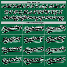 Charger l&#39;image dans la galerie, Custom Kelly Green Black-White Authentic Baseball Jersey
