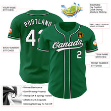 Laden Sie das Bild in den Galerie-Viewer, Custom Kelly Green White-Black Authentic Baseball Jersey
