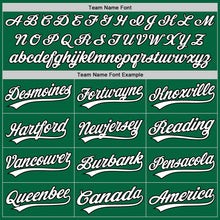 Laden Sie das Bild in den Galerie-Viewer, Custom Kelly Green White-Black Authentic Baseball Jersey
