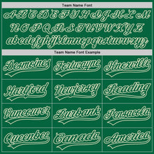 Load image into Gallery viewer, Custom Kelly Green Kelly Green-Cream Authentic Baseball Jersey
