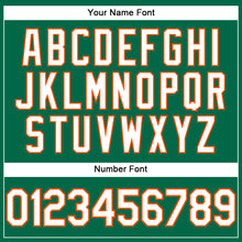 Загрузить изображение в средство просмотра галереи, Custom Kelly Green White-Orange Performance T-Shirt
