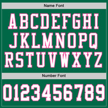 Load image into Gallery viewer, Custom Kelly Green White-Pink Mesh Authentic Football Jersey
