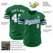 Laden Sie das Bild in den Galerie-Viewer, Custom Kelly Green White-Royal Authentic Baseball Jersey
