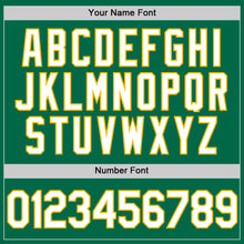 Charger l&#39;image dans la galerie, Custom Kelly Green White-Gold Authentic Throwback Baseball Jersey
